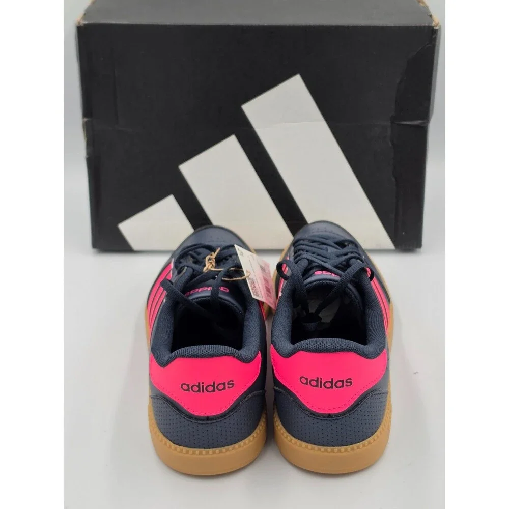 Adidas Breaknet Sleek J Kids 6.5Y Women’s 8 Black Pink Gum Sneakers JQ3053 NIB